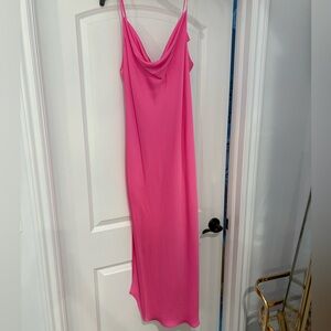 Ramy Brook Rome Vibrant Pink Maxi Dress. NWT, size 8